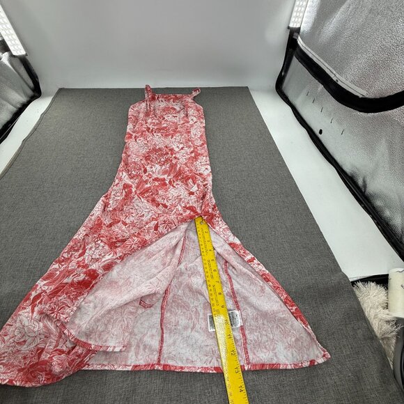 Old Navy Maxi Dress Linen Blend Sleeveless Square‎ Neck Side Slit Medium - Picture 6 of 12